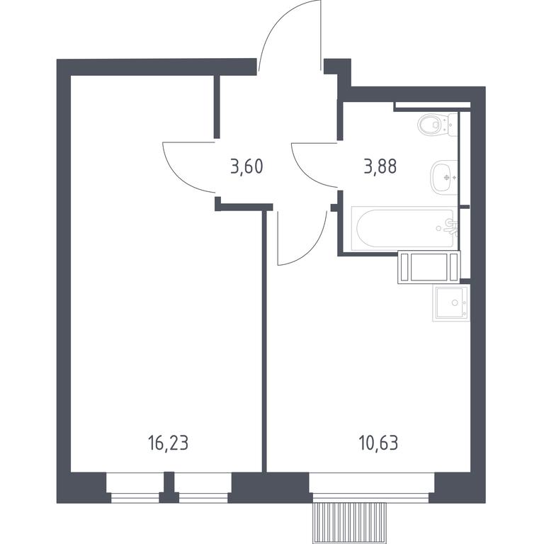 Apartment Sale, 34.34 sq. m. at Bolshoe Putilkovo, Prostornaya ulitsa, 1, Putilkovo Village, Krasnogorsk City District, Moscow Region, Russia #1 Apartment Sale, 34.34 sq. m. at Bolshoe Putilkovo, Prostornaya ulitsa, 1, Putilkovo Village, Krasnogorsk City District, Moscow Region, Russia #1