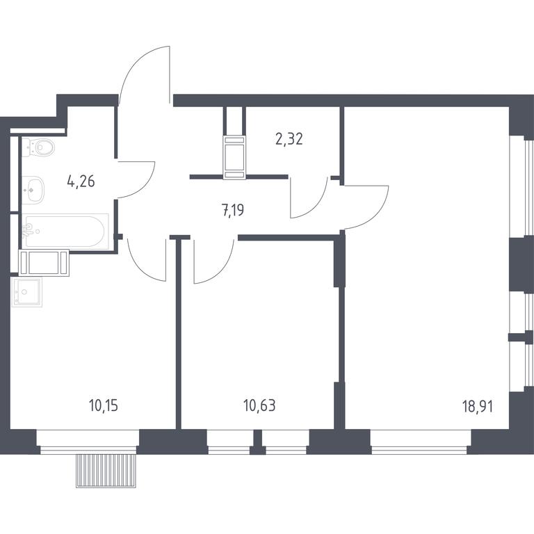 1-BD Apartment Sale, 53.46平方米 at Bolshoe Putilkovo, Prostornaya ulitsa, 1, Putilkovo Village, Krasnogorsk City District, Moscow Region, Russia #1 1-BD Apartment Sale, 53.46平方米 at Bolshoe Putilkovo, Prostornaya ulitsa, 1, Putilkovo Village, Krasnogorsk City District, Moscow Region, Russia #1