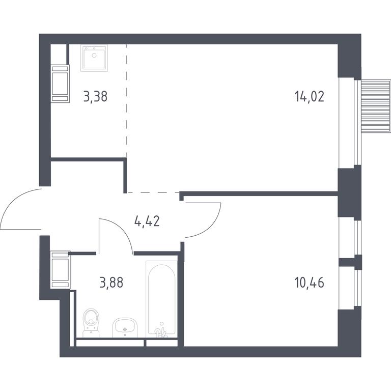 Apartment Sale, 36.16平方米 at Bolshoe Putilkovo, Prostornaya ulitsa, 1, Putilkovo Village, Krasnogorsk City District, Moscow Region, Russia #1 Apartment Sale, 36.16平方米 at Bolshoe Putilkovo, Prostornaya ulitsa, 1, Putilkovo Village, Krasnogorsk City District, Moscow Region, Russia #1