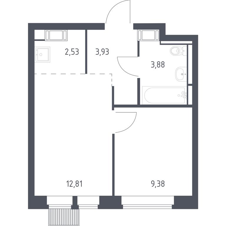 Apartment Sale, 32.53 sq. m. at Bolshoe Putilkovo, Prostornaya ulitsa, 1, Putilkovo Village, Krasnogorsk City District, Moscow Region, Russia #1 Apartment Sale, 32.53 sq. m. at Bolshoe Putilkovo, Prostornaya ulitsa, 1, Putilkovo Village, Krasnogorsk City District, Moscow Region, Russia #1