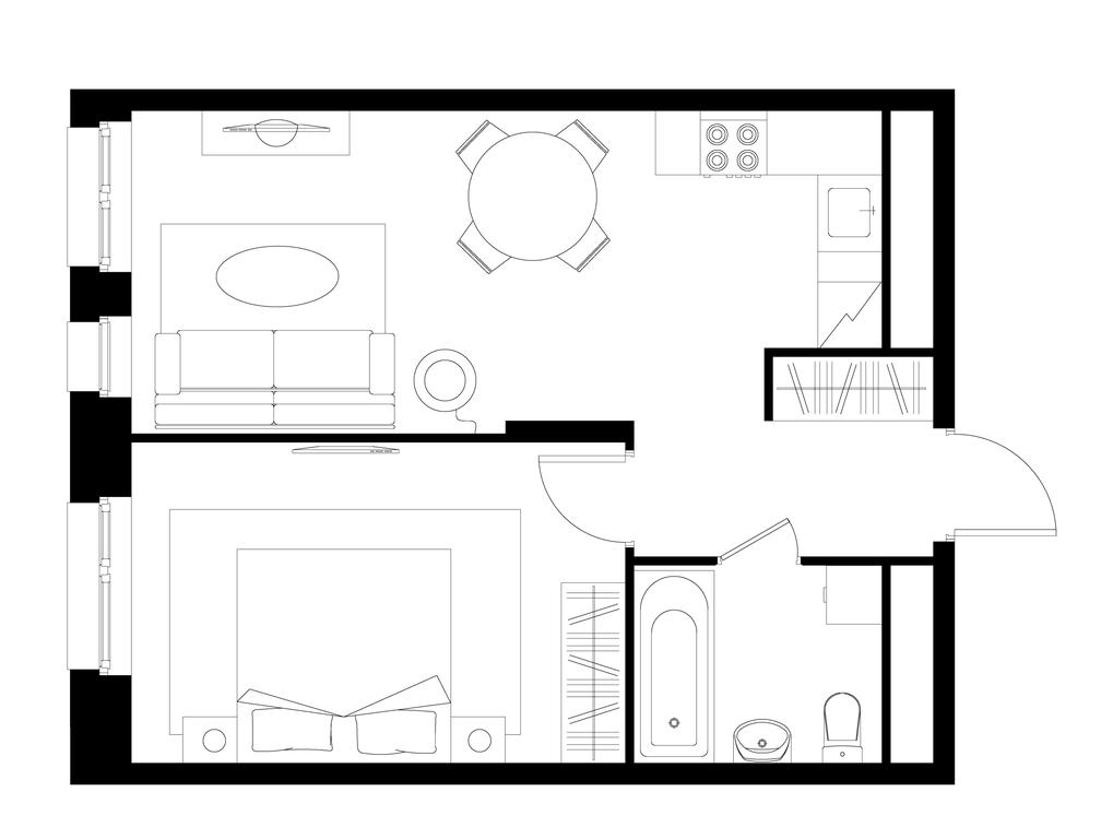 Apartment Sale, 42.7平方米 at Pervyi Moskovskiy, ulitsa Bianki, 1, Moskovskiy, Moscow, Russia #1