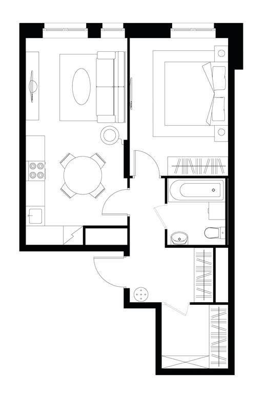 Apartment Sale, 48.1平方米 at Pervyi Moskovskiy, ulitsa Bianki, 1, Moskovskiy, Moscow, Russia #1