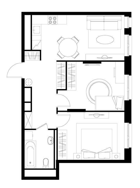 2-BD Apartment Sale, 58.1平方米 at Pervyi Moskovskiy, ulitsa Bianki, 1, Moskovskiy, Moscow, Russia #1 2-BD Apartment Sale, 58.1平方米 at Pervyi Moskovskiy, ulitsa Bianki, 1, Moskovskiy, Moscow, Russia #1