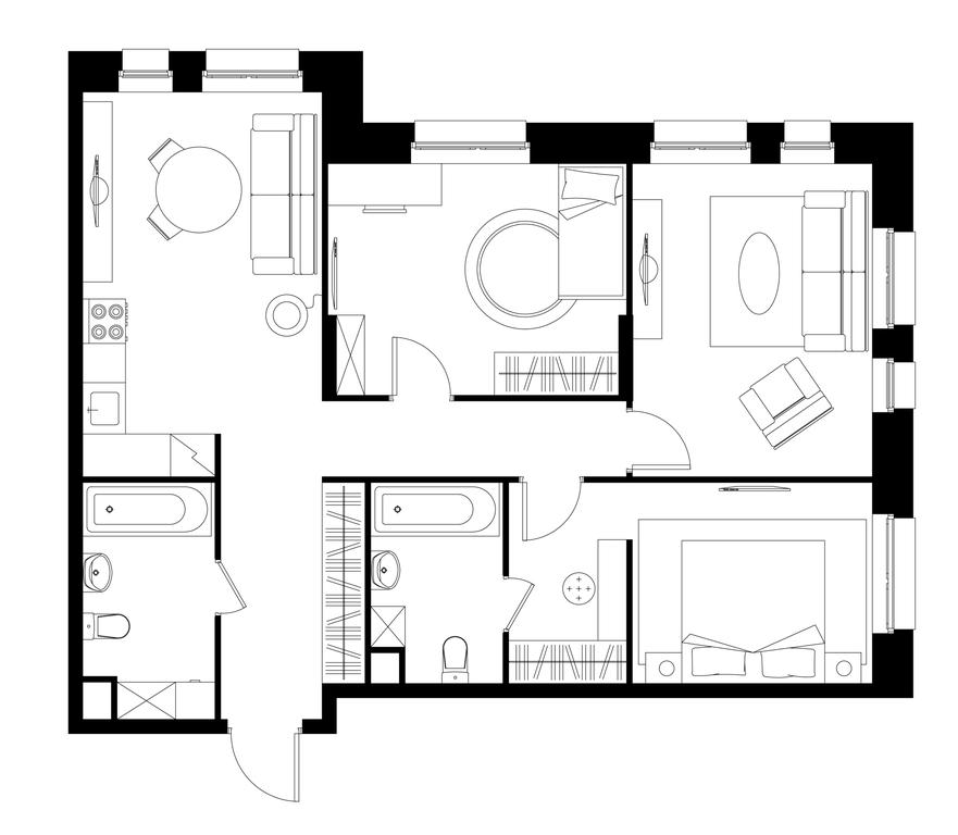 3-BD Apartment Sale, 81.9 sq. m. at Pervyi Moskovskiy, ulitsa Bianki, 1, Moskovskiy, Moscow, Russia #1 3-BD Apartment Sale, 81.9 sq. m. at Pervyi Moskovskiy, ulitsa Bianki, 1, Moskovskiy, Moscow, Russia #1