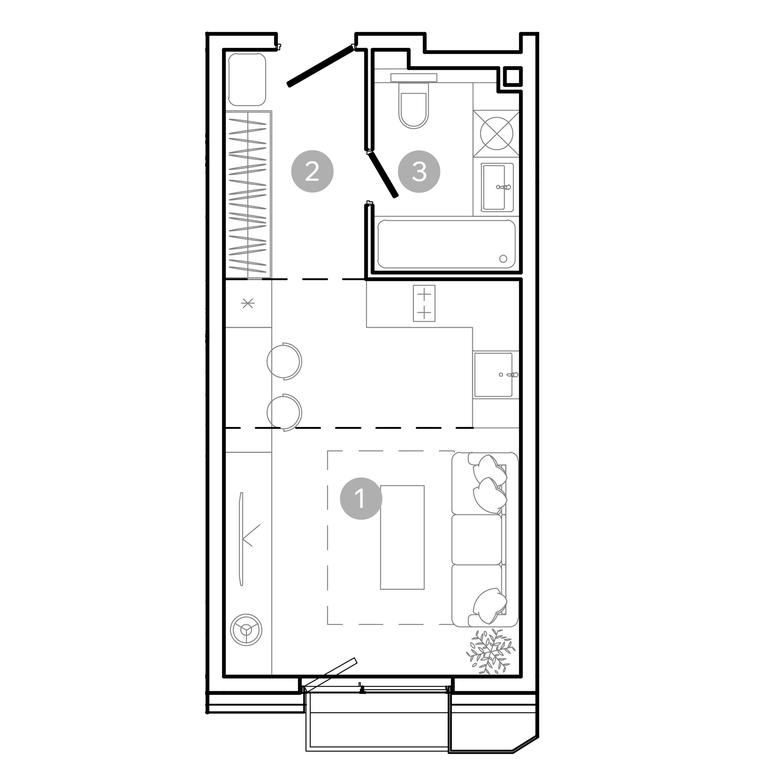 Apartment Sale, 27.9平方米 at UNO.Sokolinaya Gora, 8th Sokolinoy Gory Street, 26, Moscow, Russia #2 Apartment Sale, 27.9平方米 at UNO.Sokolinaya Gora, 8th Sokolinoy Gory Street, 26, Moscow, Russia #2