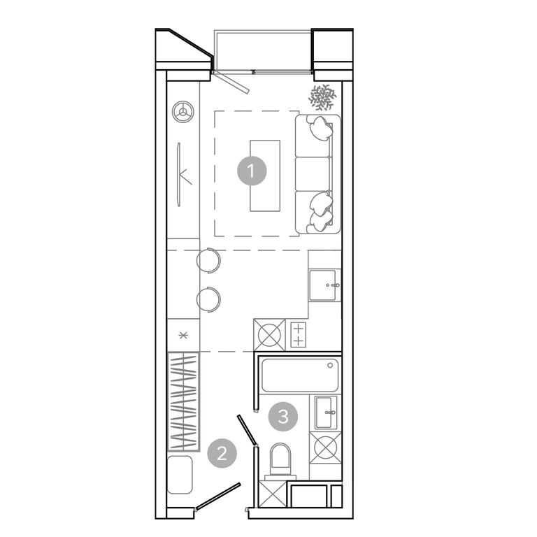 Apartment Sale, 23.7平方米 at UNO.Sokolinaya Gora, 8th Sokolinoy Gory Street, 26, Moscow, Russia #2 Apartment Sale, 23.7平方米 at UNO.Sokolinaya Gora, 8th Sokolinoy Gory Street, 26, Moscow, Russia #2