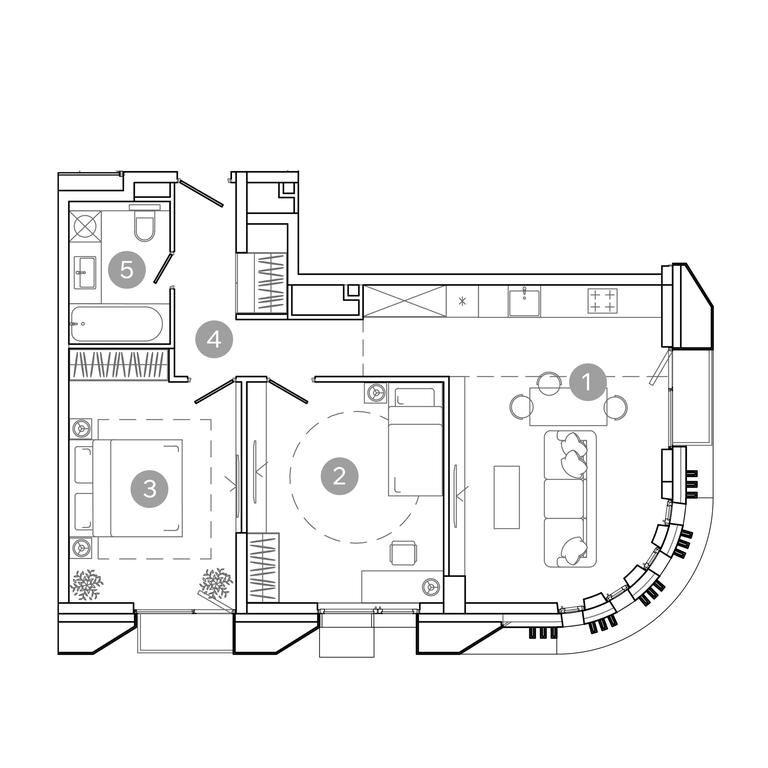 2-BD Apartment Sale, 67.8 sq. m. at UNO.Sokolinaya Gora, 8th Sokolinoy Gory Street, 26, Moscow, Russia #2 2-BD Apartment Sale, 67.8 sq. m. at UNO.Sokolinaya Gora, 8th Sokolinoy Gory Street, 26, Moscow, Russia #2