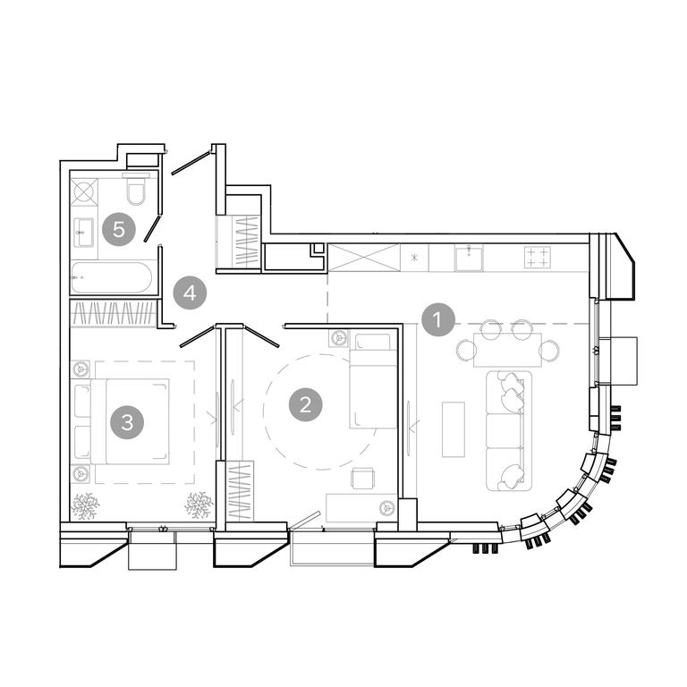 2-BD Apartment Sale, 67.8平方米 at UNO.Sokolinaya Gora, 8th Sokolinoy Gory Street, 26, Moscow, Russia #2 2-BD Apartment Sale, 67.8平方米 at UNO.Sokolinaya Gora, 8th Sokolinoy Gory Street, 26, Moscow, Russia #2