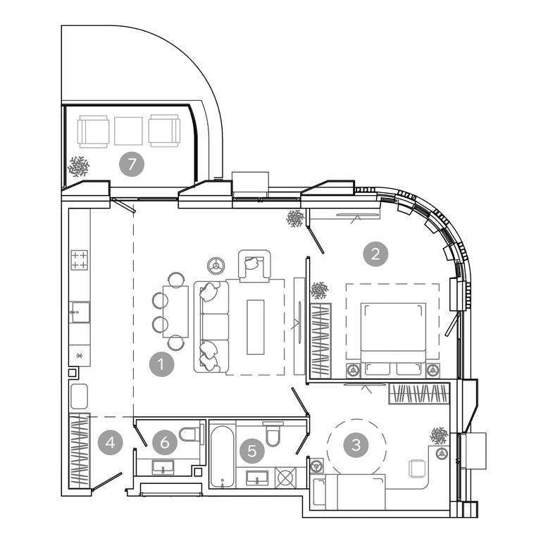 2-BD Apartment Sale, 81.6平方米 at UNO.Sokolinaya Gora, 8th Sokolinoy Gory Street, 26, Moscow, Russia #2 2-BD Apartment Sale, 81.6平方米 at UNO.Sokolinaya Gora, 8th Sokolinoy Gory Street, 26, Moscow, Russia #2