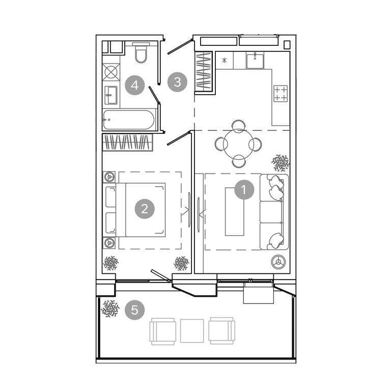 Продажа 1-комн. квартиры, 50 м² в ЖК «UNO.Соколиная Гора», 8-я улица Соколиной Горы, 26, Москва, Россия #2