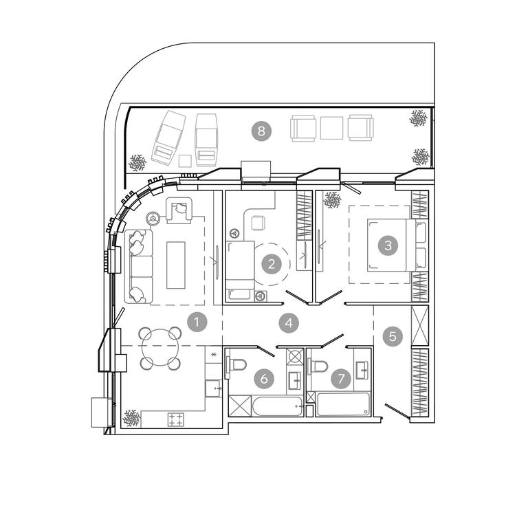 2-BD Apartment Sale, 85.1 sq. m. at UNO.Sokolinaya Gora, 8th Sokolinoy Gory Street, 26, Moscow, Russia #1 2-BD Apartment Sale, 85.1 sq. m. at UNO.Sokolinaya Gora, 8th Sokolinoy Gory Street, 26, Moscow, Russia #1