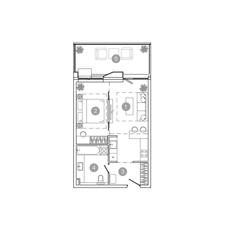 1-BD Apartment Sale, 44.6平方米 at UNO.Sokolinaya Gora, 8th Sokolinoy Gory Street, 26, Moscow, Russia #1 1-BD Apartment Sale, 44.6平方米 at UNO.Sokolinaya Gora, 8th Sokolinoy Gory Street, 26, Moscow, Russia #1
