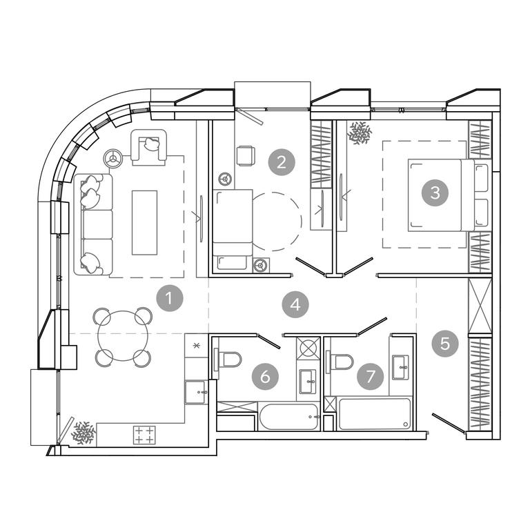 2-BD Apartment Sale, 78.5平方米 at UNO.Sokolinaya Gora, 8th Sokolinoy Gory Street, 26, Moscow, Russia #2 2-BD Apartment Sale, 78.5平方米 at UNO.Sokolinaya Gora, 8th Sokolinoy Gory Street, 26, Moscow, Russia #2