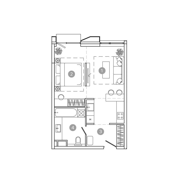 1-BD Apartment Sale, 40.5平方米 at UNO.Sokolinaya Gora, 8th Sokolinoy Gory Street, 26, Moscow, Russia #1 1-BD Apartment Sale, 40.5平方米 at UNO.Sokolinaya Gora, 8th Sokolinoy Gory Street, 26, Moscow, Russia #1