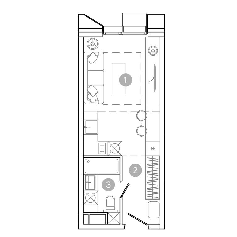 Apartment Sale, 23.7 sq. m. at UNO.Sokolinaya Gora, 8th Sokolinoy Gory Street, 26, Moscow, Russia #2