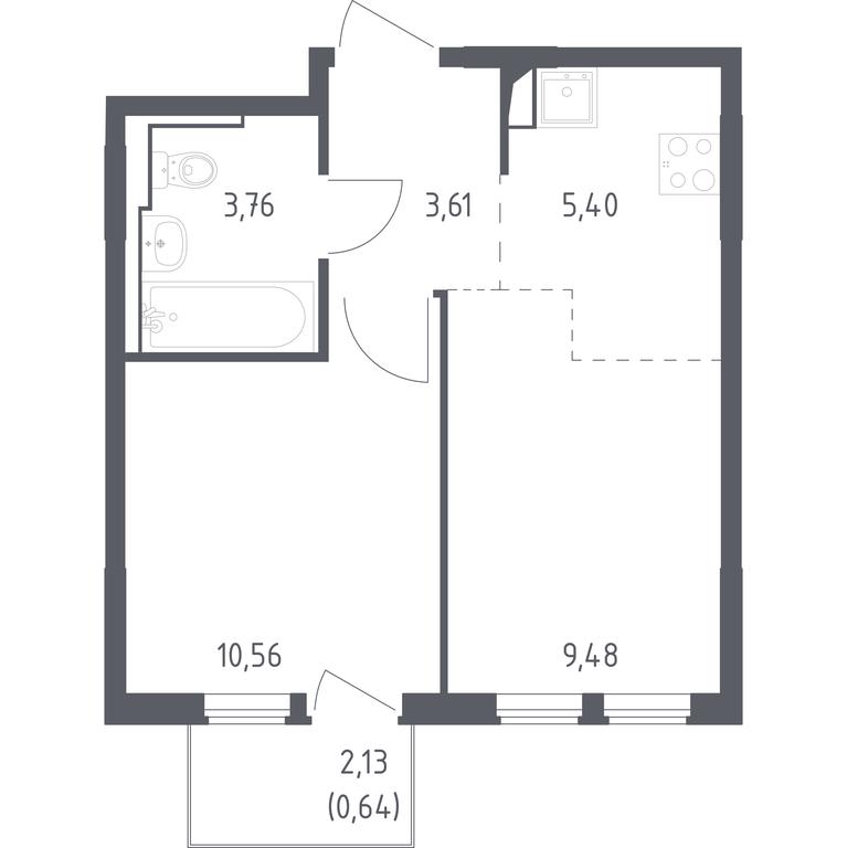 Apartment Sale, 33.45 sq. m. at Ostafevo, Ostafyevskoe Highway, 12к1, Ryazanovskoe Settlement, Moscow, Russia #1 Apartment Sale, 33.45 sq. m. at Ostafevo, Ostafyevskoe Highway, 12к1, Ryazanovskoe Settlement, Moscow, Russia #1