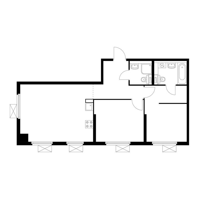 Продажа 2-комн. квартиры, 63,8 м² в ЖК «Митинский лес», Муравская улица, 44А, Москва, Россия #1