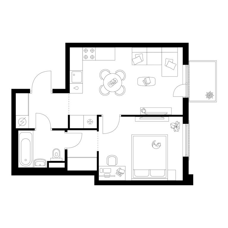 1-BD Apartment Sale, 38.2 sq. m. at Moskvoreche, Kotlyakovskaya Street, Moscow, Russia #1 1-BD Apartment Sale, 38.2 sq. m. at Moskvoreche, Kotlyakovskaya Street, Moscow, Russia #1