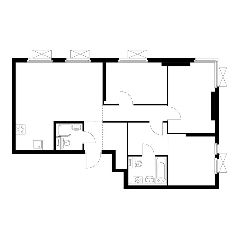3-BD Apartment Sale, 75.3 sq. m. at Vtoroy Nagatinskiy, 2nd Nagatinsky Drive, 2к1, Moscow, Russia #1 3-BD Apartment Sale, 75.3 sq. m. at Vtoroy Nagatinskiy, 2nd Nagatinsky Drive, 2к1, Moscow, Russia #1