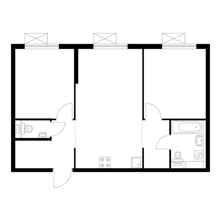 2-BD Apartment Sale, 58.3 sq. m. at Kavkazskiy Bulvar 51, Kavkazsky Boulevard, 51с3, Moscow, Russia #1 2-BD Apartment Sale, 58.3 sq. m. at Kavkazskiy Bulvar 51, Kavkazsky Boulevard, 51с3, Moscow, Russia #1
