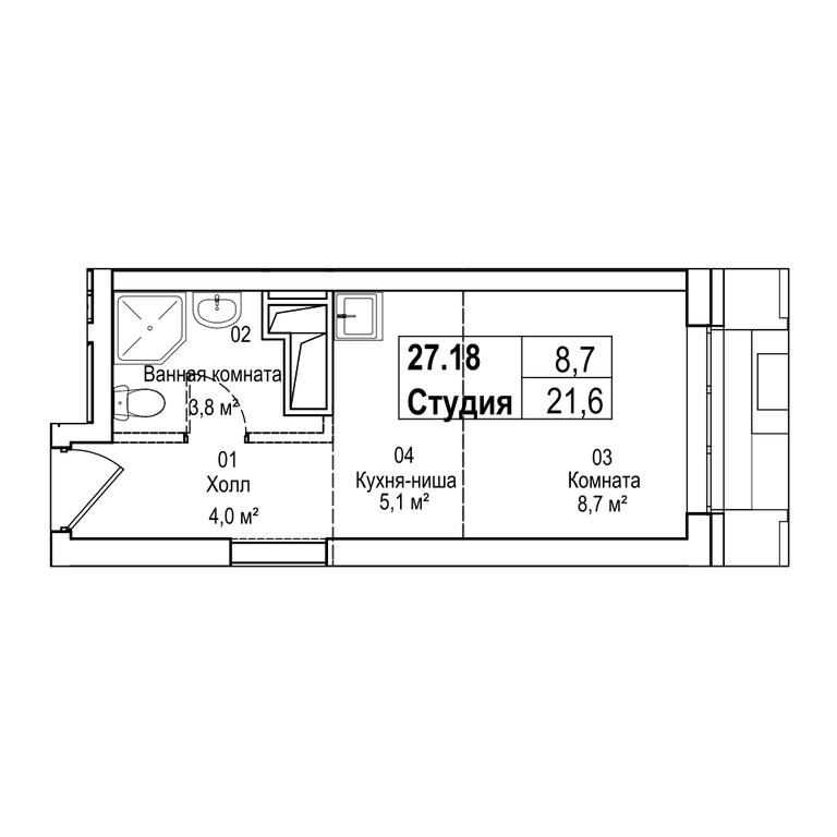 4-BD Apartment Sale, 115.2平方米 at Silver, Serebryakova Drive, 11к1, Moscow, Russia #2 4-BD Apartment Sale, 115.2平方米 at Silver, Serebryakova Drive, 11к1, Moscow, Russia #2