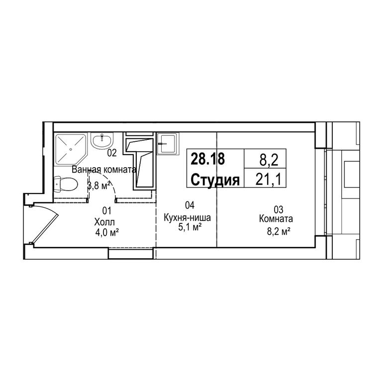 4-BD Apartment Sale, 115.1 sq. m. at Silver, Serebryakova Drive, 11к1, Moscow, Russia #2