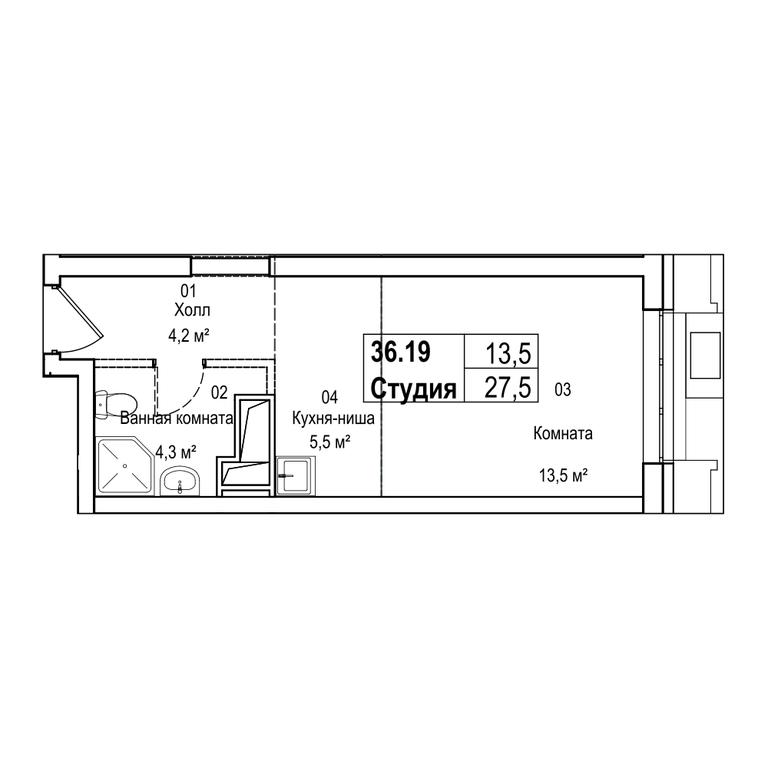 3-BD Apartment Sale, 102.6平方米 at Silver, Serebryakova Drive, 11к1, Moscow, Russia #2 3-BD Apartment Sale, 102.6平方米 at Silver, Serebryakova Drive, 11к1, Moscow, Russia #2