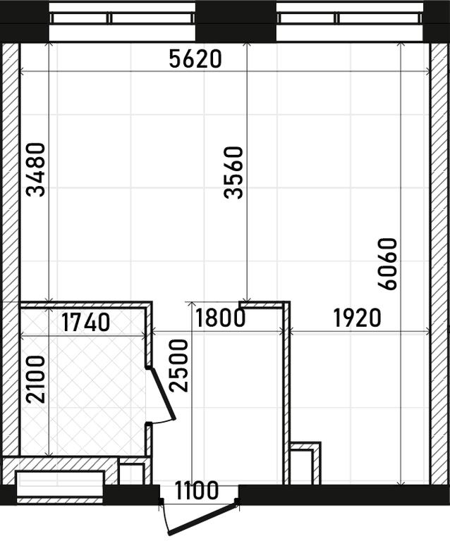 1-BD Apartment Sale, 32.1平方米 at Republic, Presnensky Val Street, 27с1, Moscow, Russia #1