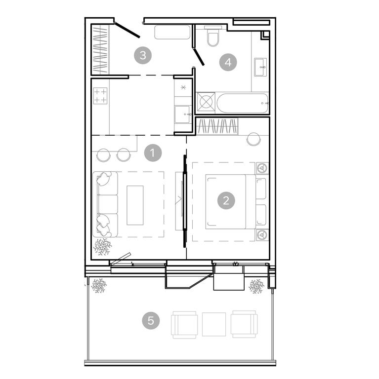 1-BD Apartment Sale, 48.7平方米 at UNO.Sokolinaya Gora, 8th Sokolinoy Gory Street, 26, Moscow, Russia #2 1-BD Apartment Sale, 48.7平方米 at UNO.Sokolinaya Gora, 8th Sokolinoy Gory Street, 26, Moscow, Russia #2