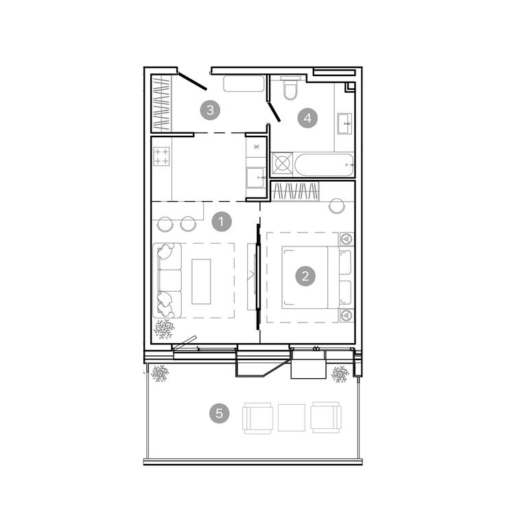1-BD Apartment Sale, 48.7平方米 at UNO.Sokolinaya Gora, 8th Sokolinoy Gory Street, 26, Moscow, Russia #1 1-BD Apartment Sale, 48.7平方米 at UNO.Sokolinaya Gora, 8th Sokolinoy Gory Street, 26, Moscow, Russia #1