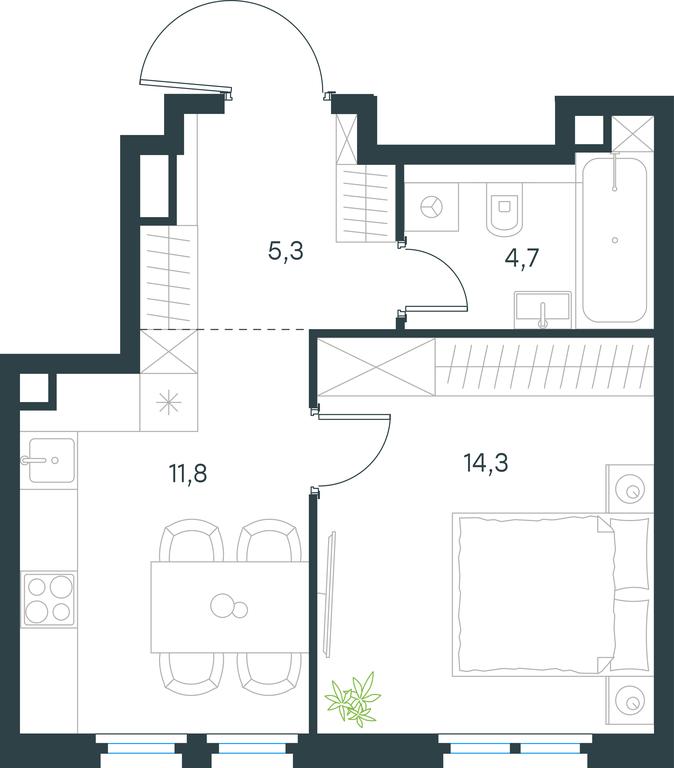Apartment Sale, 36.1平方米 at Level Nizhegorodskaja, Perovskoye Highway, 21с1, Moscow, Russia #1 Apartment Sale, 36.1平方米 at Level Nizhegorodskaja, Perovskoye Highway, 21с1, Moscow, Russia #1