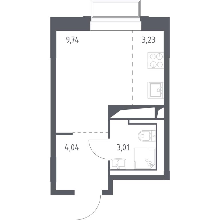 Apartment Sale, 20.02 sq. m. at Dolina Yauzy, Trudovaya Street, 23, Mytischi, Moscow Region, Russia #1