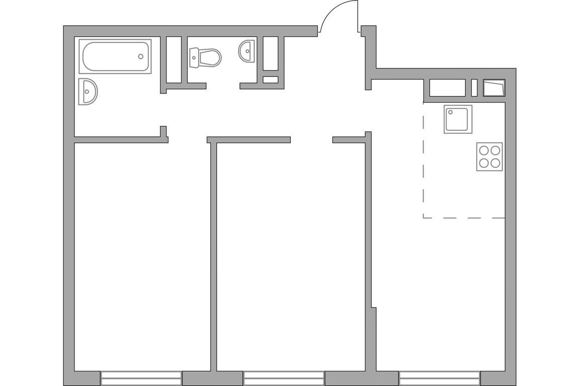 2-BD Apartment Sale, 55 sq. m. at Innovatsiya, bulvar Eynshteyna, 1, Urban-Type Settlement of Novoivanovskoe, Odintsovskiy City District, Moscow Region, Russia #2 2-BD Apartment Sale, 55 sq. m. at Innovatsiya, bulvar Eynshteyna, 1, Urban-Type Settlement of Novoivanovskoe, Odintsovskiy City District, Moscow Region, Russia #2