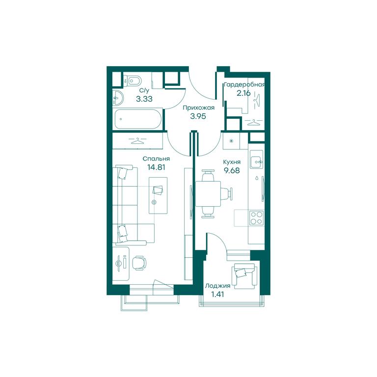 Apartment Sale, 35.3 sq. m. at Ravnovesie, zhiloy kompleks Ravnovesiye, selo Perkhushkovo, Odintsovskiy City District, Moscow Region, Russia #1 Apartment Sale, 35.3 sq. m. at Ravnovesie, zhiloy kompleks Ravnovesiye, selo Perkhushkovo, Odintsovskiy City District, Moscow Region, Russia #1
