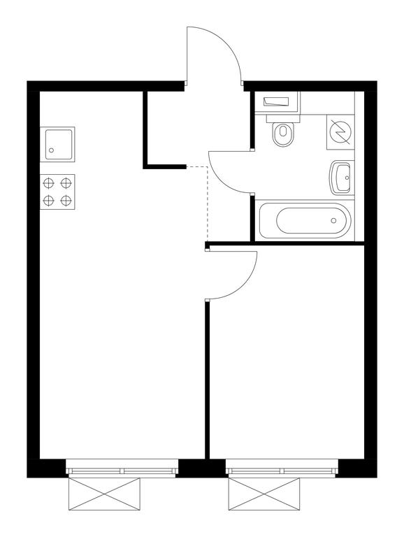 1-BD Apartment Sale, 31.6平方米 at Pervyi Dubrovskiy, Novoostapovskaya Street, 1с4, Moscow, Russia #1 1-BD Apartment Sale, 31.6平方米 at Pervyi Dubrovskiy, Novoostapovskaya Street, 1с4, Moscow, Russia #1