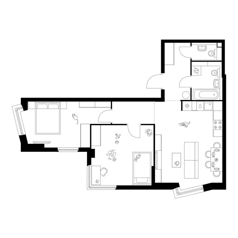 Продажа 2-комн. квартиры, 67,3 м² в ЖК «Кронштадтский 9», Кронштадтский бульвар, 9с21, Москва, Россия #1 Продажа 2-комн. квартиры, 67,3 м² в ЖК «Кронштадтский 9», Кронштадтский бульвар, 9с21, Москва, Россия #1