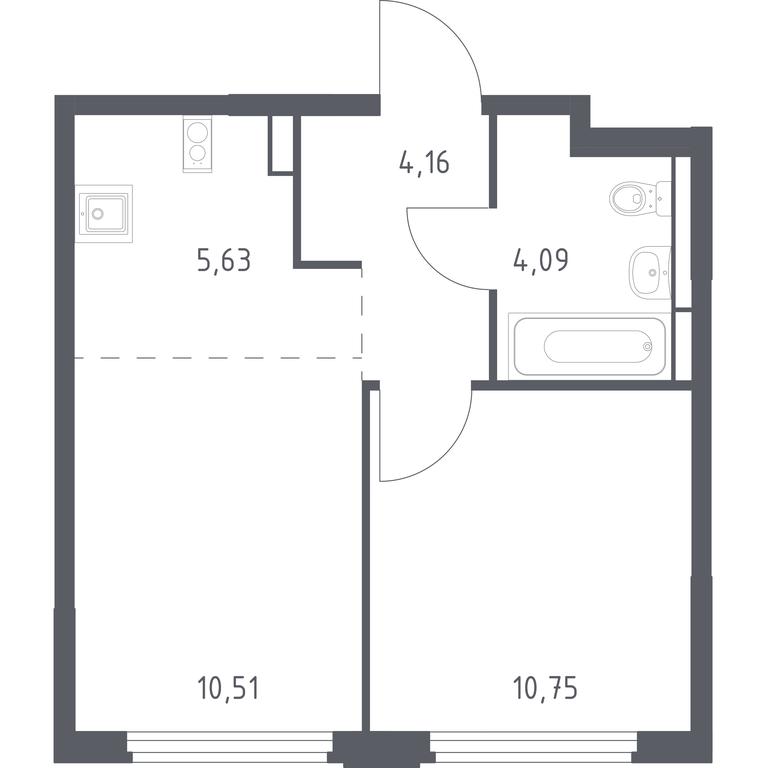 Apartment Sale, 35.14 sq. m. at Kosmicheskiy kvartal, M.K. Tikhonravova Street, Yubileyniy Microdistrict, Korolyov, Moscow Region, Russia #1 Apartment Sale, 35.14 sq. m. at Kosmicheskiy kvartal, M.K. Tikhonravova Street, Yubileyniy Microdistrict, Korolyov, Moscow Region, Russia #1