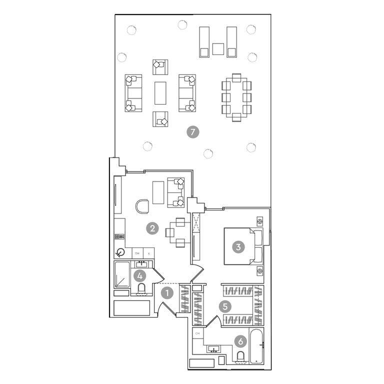 1-BD Apartment Sale, 134.2平方米 at RED7, Akademika Sakharova Avenue, 11, Moscow, Russia #1