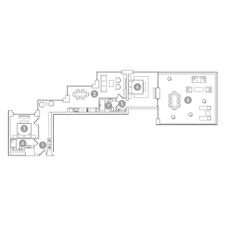 2-BD Apartment Sale, 150.4平方米 at RED7, Akademika Sakharova Avenue, 11, Moscow, Russia #1
