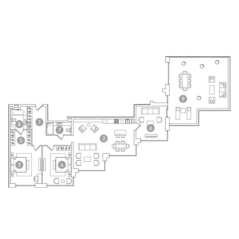 3-BD Apartment Sale, 207.5平方米 at RED7, Akademika Sakharova Avenue, 11, Moscow, Russia #1
