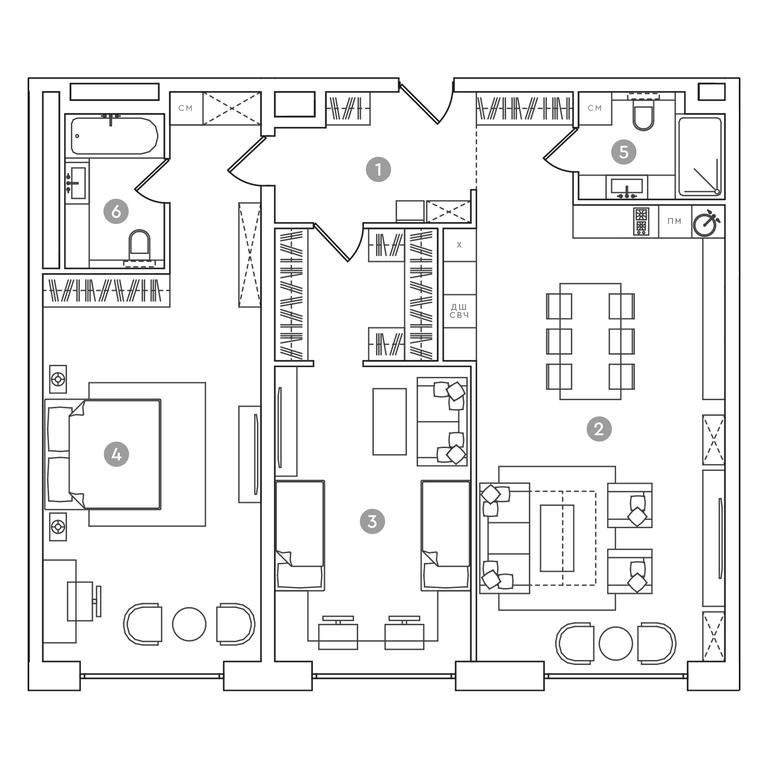 Apartment Sale, 40.2 sq. m. at RED7, Akademika Sakharova Avenue, 11, Moscow, Russia #1 Apartment Sale, 40.2 sq. m. at RED7, Akademika Sakharova Avenue, 11, Moscow, Russia #1
