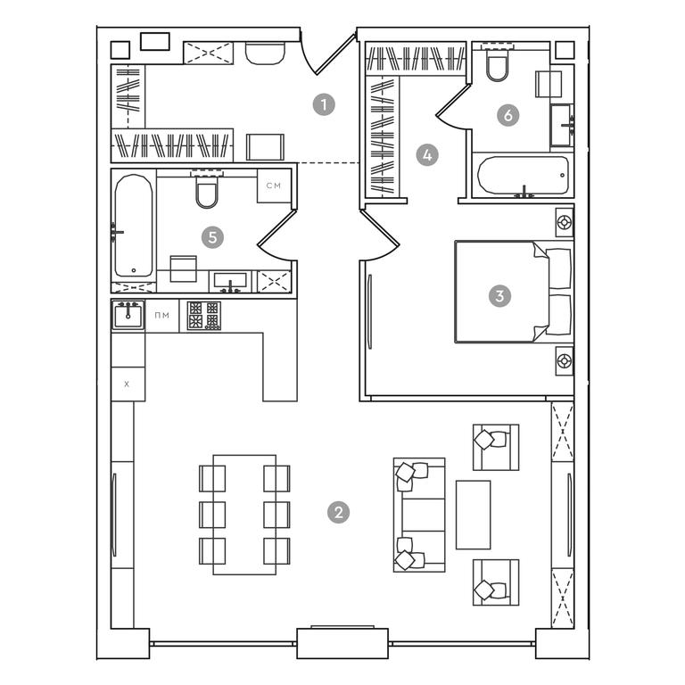 Apartment Sale, 40.5 sq. m. at RED7, Akademika Sakharova Avenue, 11, Moscow, Russia #1 Apartment Sale, 40.5 sq. m. at RED7, Akademika Sakharova Avenue, 11, Moscow, Russia #1