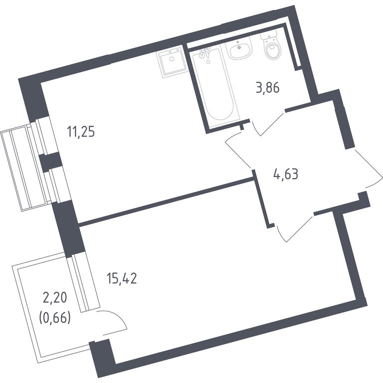 Apartment Sale, 35.6 sq. m. at Rublevskiy Kvartal, Laykovo Green Quarter, zhiloy kompleks Gorod-sobytiye Laykovo, selo Laykovo, Odintsovskiy City District, Moscow Region, Russia #1 Apartment Sale, 35.6 sq. m. at Rublevskiy Kvartal, Laykovo Green Quarter, zhiloy kompleks Gorod-sobytiye Laykovo, selo Laykovo, Odintsovskiy City District, Moscow Region, Russia #1