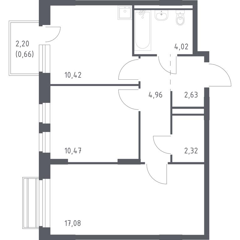 1-BD Apartment Sale, 51.9 sq. m. at Rublevskiy Kvartal, Laykovo Green Quarter, zhiloy kompleks Gorod-sobytiye Laykovo, selo Laykovo, Odintsovskiy City District, Moscow Region, Russia #1 1-BD Apartment Sale, 51.9 sq. m. at Rublevskiy Kvartal, Laykovo Green Quarter, zhiloy kompleks Gorod-sobytiye Laykovo, selo Laykovo, Odintsovskiy City District, Moscow Region, Russia #1