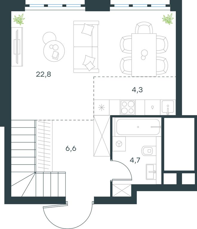 2-BD Apartment Sale, 73.2平方米 at Level Yzhnoportovaya, Yuzhnoportovaya Street, 28Ас17, Moscow, Russia #1 2-BD Apartment Sale, 73.2平方米 at Level Yzhnoportovaya, Yuzhnoportovaya Street, 28Ас17, Moscow, Russia #1