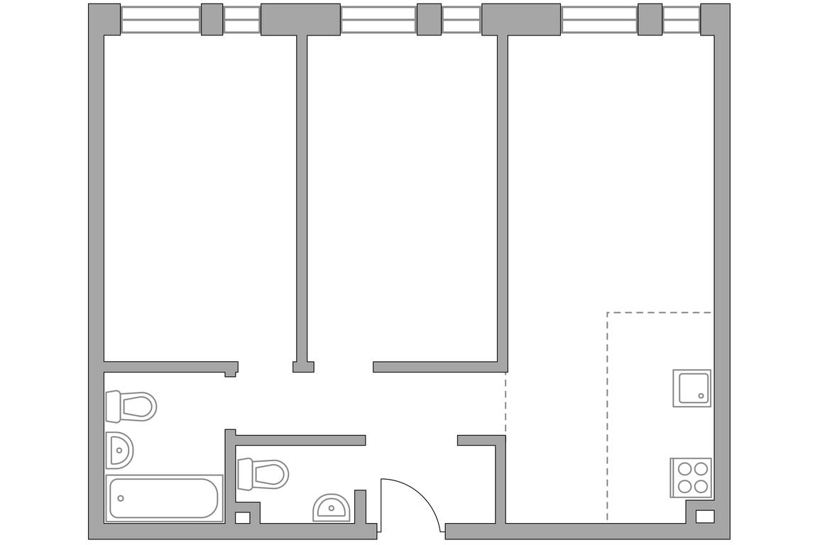 2-BD Apartment Sale, 59.7 sq. m. at MYPRIORITY Dubrovka, Novoostapovskaya Street, 12, Moscow, Russia #2 2-BD Apartment Sale, 59.7 sq. m. at MYPRIORITY Dubrovka, Novoostapovskaya Street, 12, Moscow, Russia #2