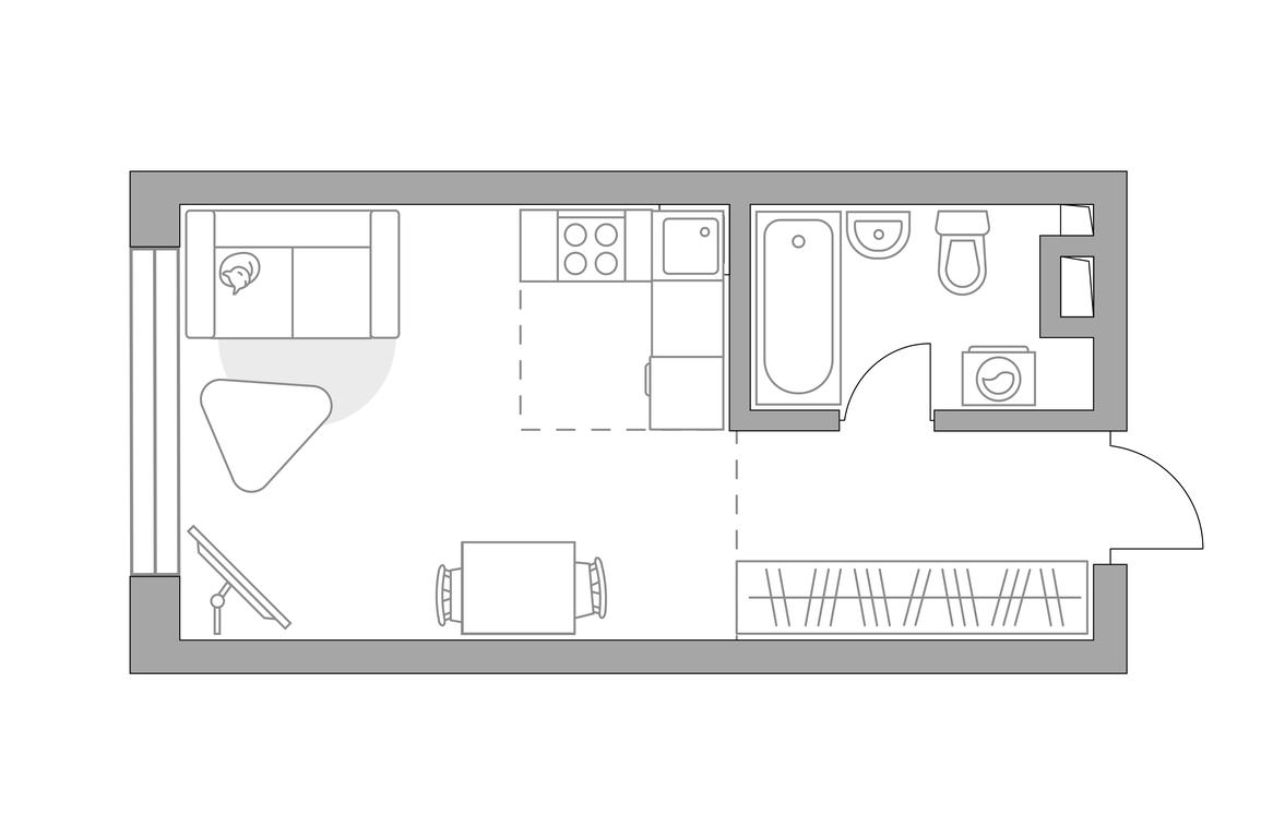 Apartment Sale, 30.32 sq. m. at Triniti 3, Dmitrovskoye Highway, 75к4, Moscow, Russia #1 Apartment Sale, 30.32 sq. m. at Triniti 3, Dmitrovskoye Highway, 75к4, Moscow, Russia #1