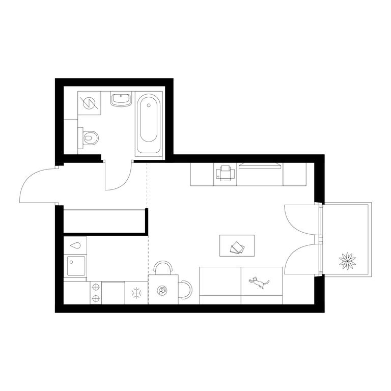 Apartment Sale, 29.1 sq. m. at Kronshtadtskiy 9, Kronshtadtsky Boulevard, 9с21, Moscow, Russia #1