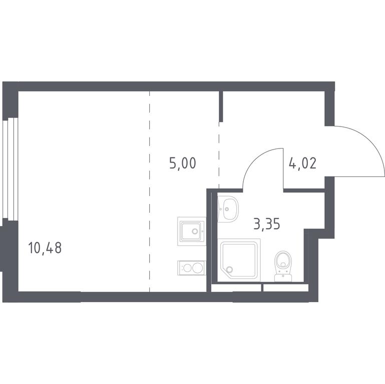 Apartment Sale, 22.85 sq. m. at Kosmicheskiy kvartal, M.K. Tikhonravova Street, Yubileyniy Microdistrict, Korolyov, Moscow Region, Russia #1 Apartment Sale, 22.85 sq. m. at Kosmicheskiy kvartal, M.K. Tikhonravova Street, Yubileyniy Microdistrict, Korolyov, Moscow Region, Russia #1
