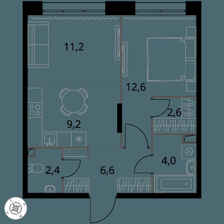 2-BD Apartment Sale, 48.6 sq. m. at 1-y Salarevskiy, Kiyevskoye Highway, Moskovskiy Settlement, Moscow, Russia #1 2-BD Apartment Sale, 48.6 sq. m. at 1-y Salarevskiy, Kiyevskoye Highway, Moskovskiy Settlement, Moscow, Russia #1